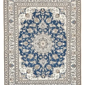 Perserteppich - Nain - 200 x 146 cm - hellblau