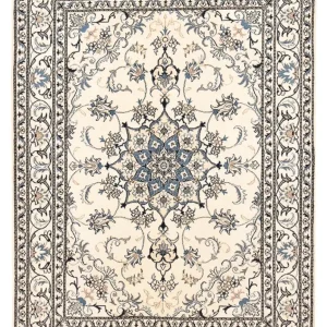Perserteppich - Nain - 204 x 151 cm - hellbeige
