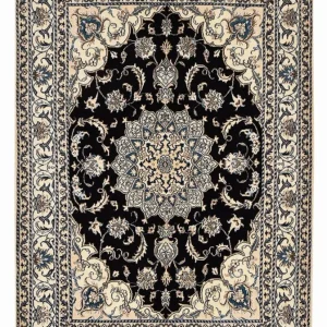 Perserteppich - Nain - 210 x 149 cm - dunkelblau