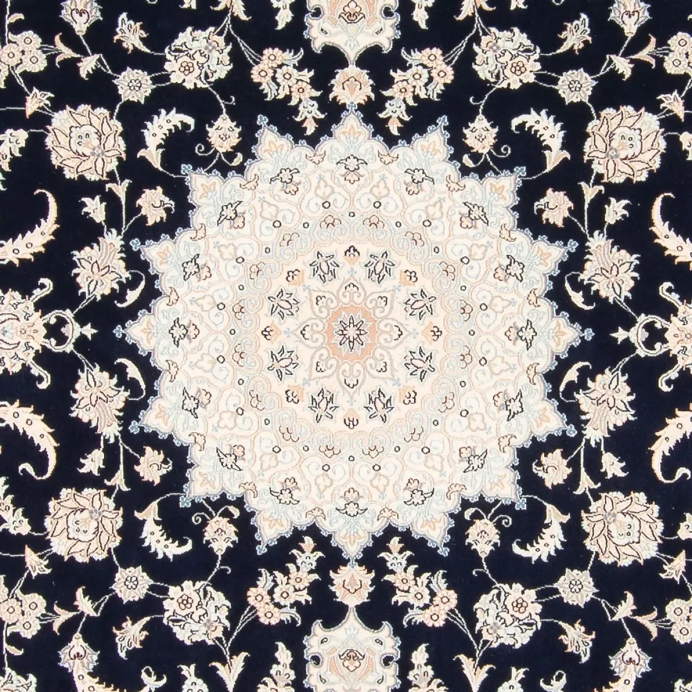 Perserteppich - Nain - 261 x 223 cm - dunkelblau