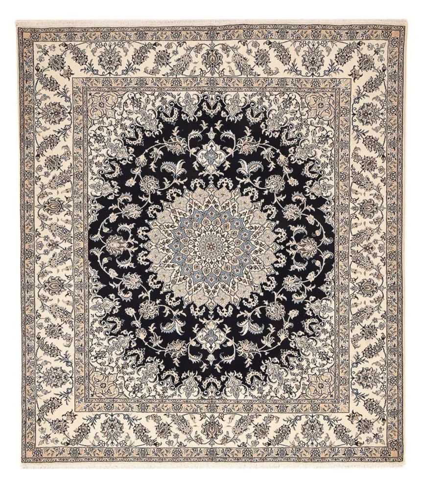 Perserteppich - Nain - 290 x 243 cm - dunkelblau