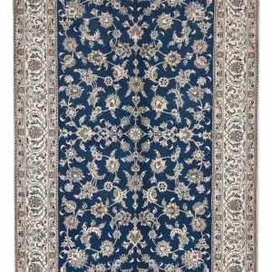 Perserteppich - Nain - 300 x 196 cm - petrolblau
