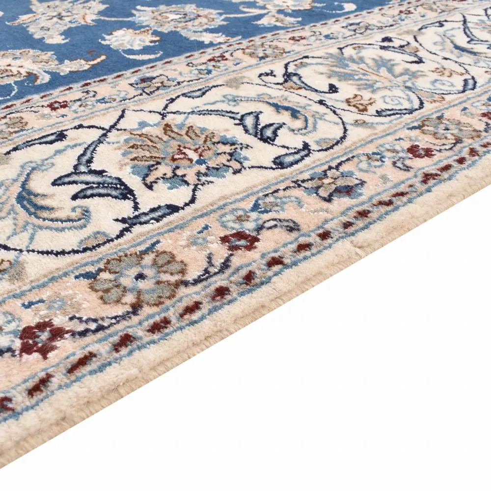 Perserteppich - Nain - 300 x 196 cm - petrolblau