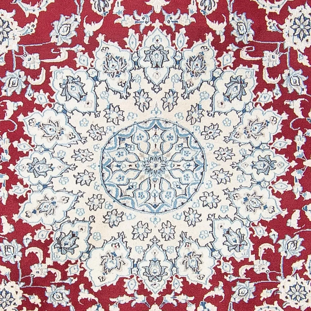 Perserteppich - Nain 300 x 300 cm - dunkelrot