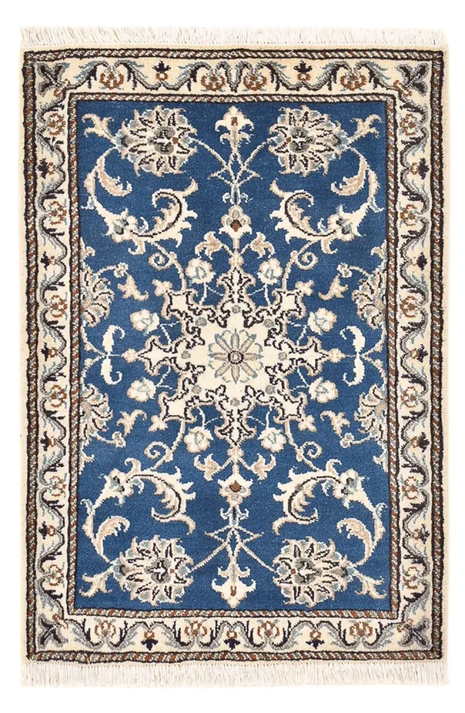 Perserteppich - Nain - 88 x 60 cm - blau