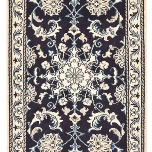 Perserteppich - Nain - 90 x 60 cm - dunkelblau