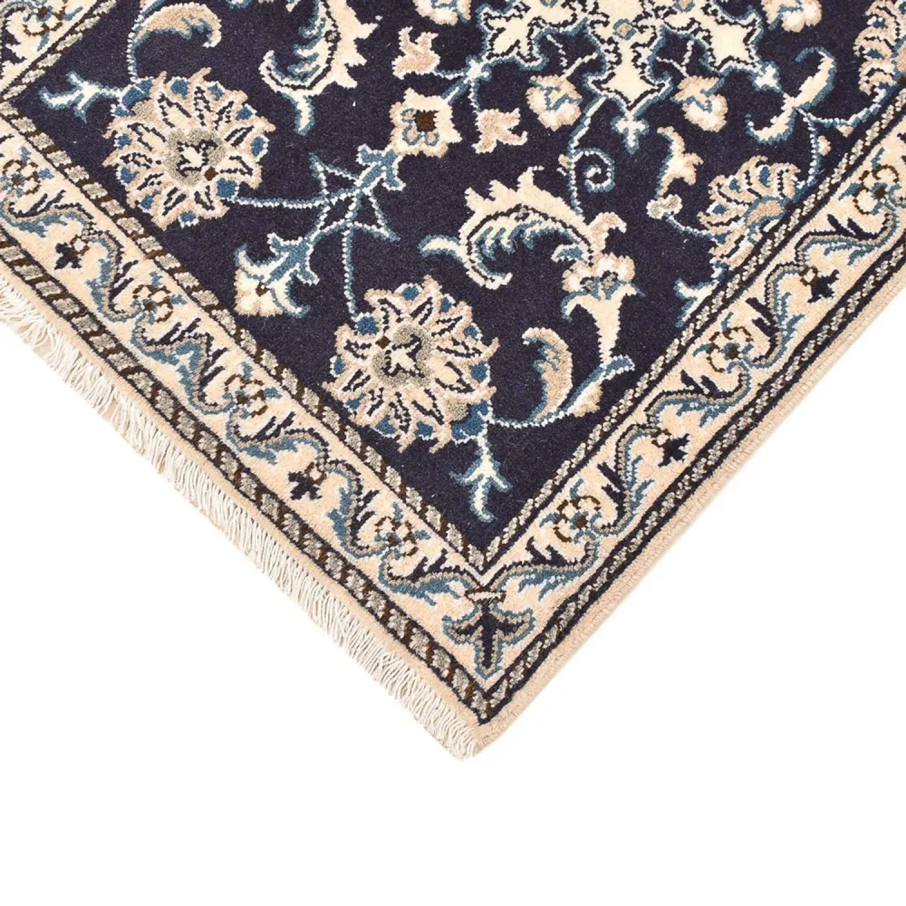 Perserteppich - Nain - 90 x 60 cm - dunkelblau