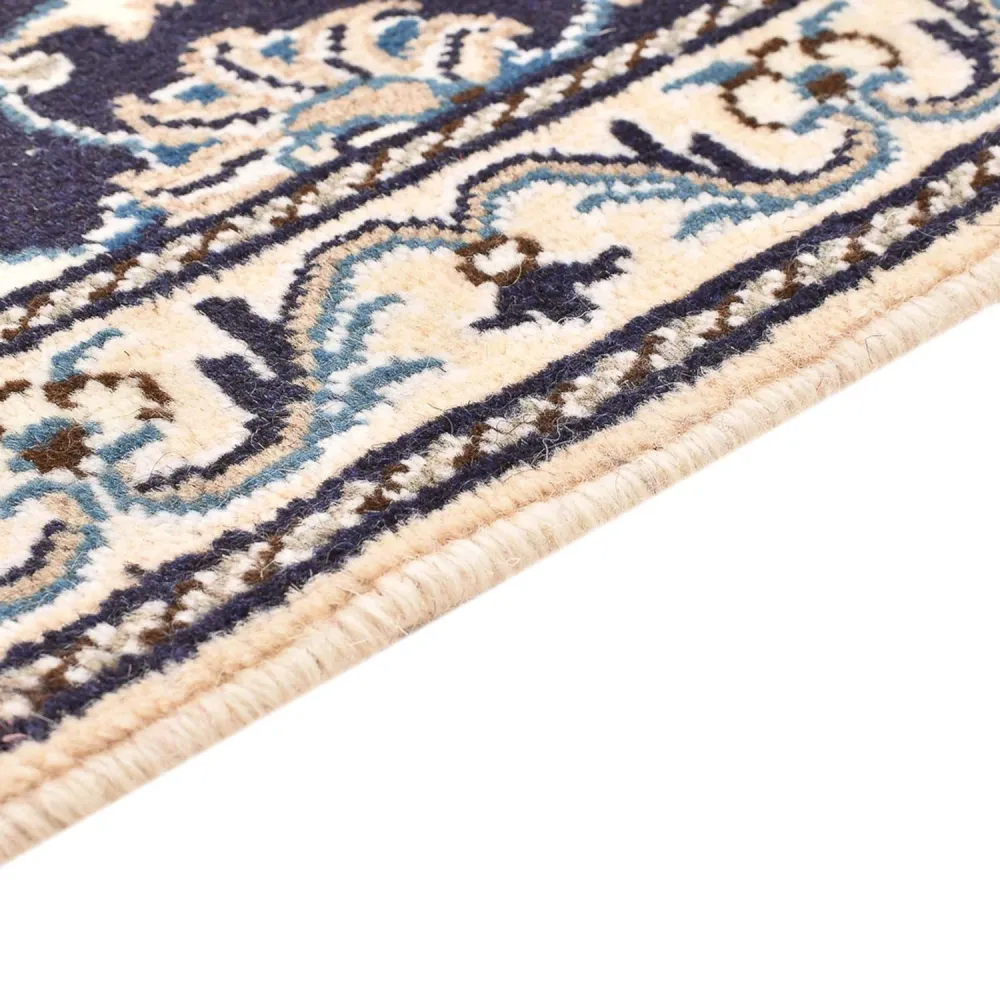 Perserteppich - Nain - 90 x 60 cm - dunkelblau