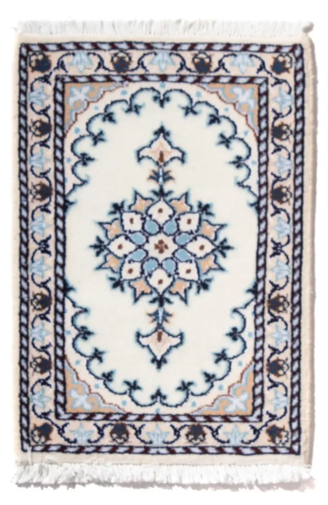 Perserteppich - Nain - 60 x 40 cm - hellblau