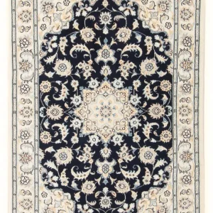 Perserteppich - Nain - Premium - 118 x 80 cm - dunkelblau