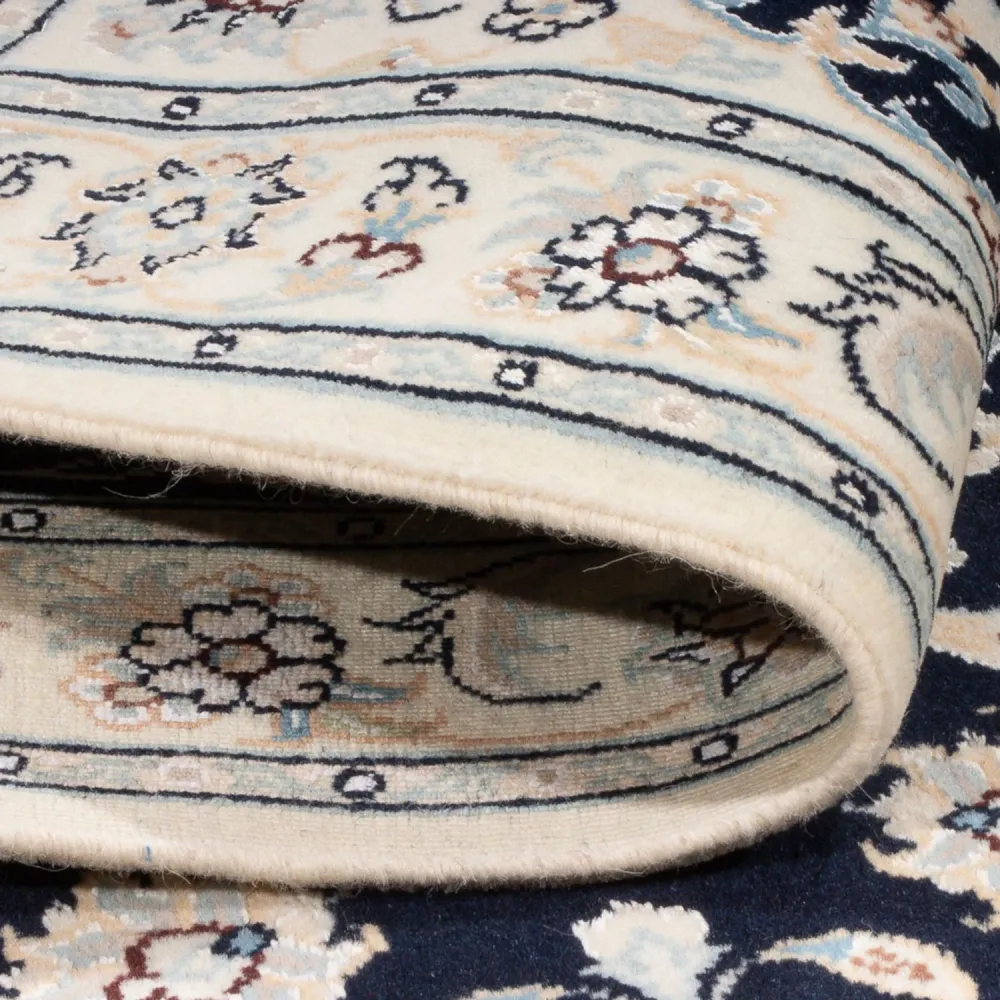 Perserteppich - Nain - Premium - 118 x 80 cm - dunkelblau