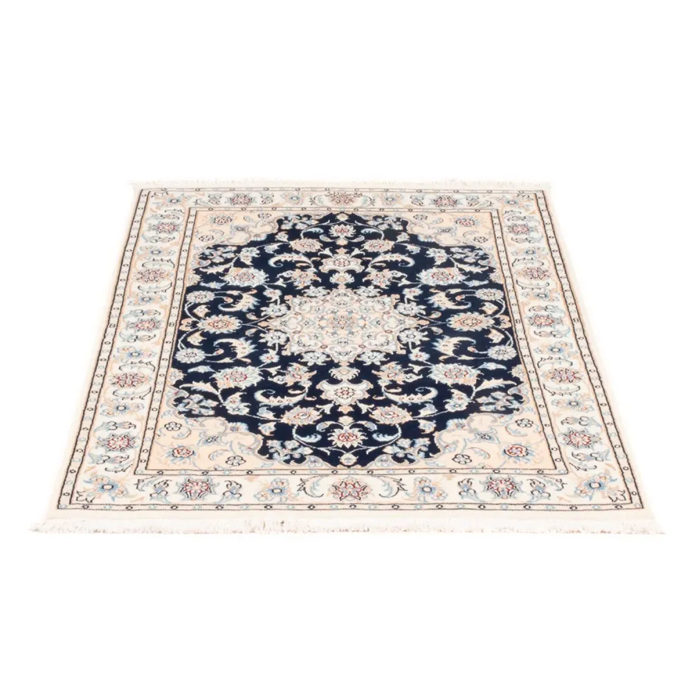 Perserteppich - Nain - Premium - 120 x 80 cm - dunkelblau