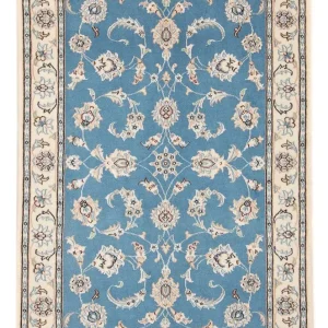 Perserteppich - Nain - Premium - 120 x 80 cm - hellblau