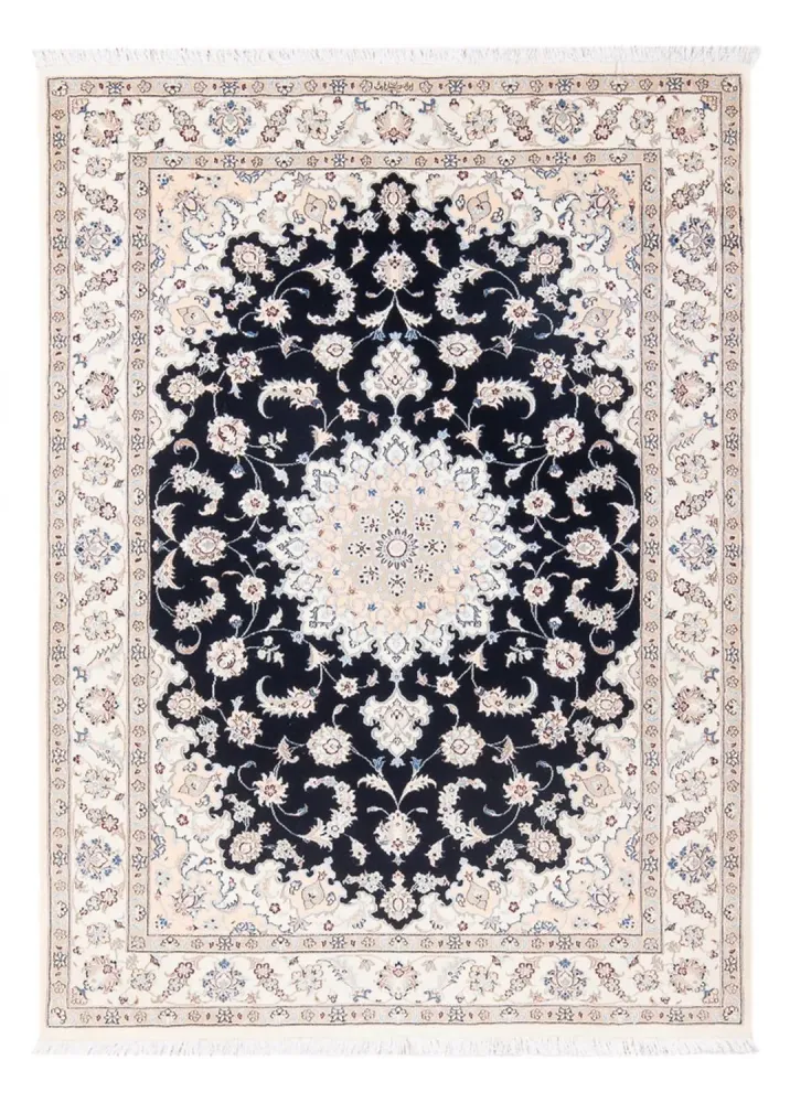 Perserteppich - Nain - Premium - 160 x 110 cm - dunkelblau