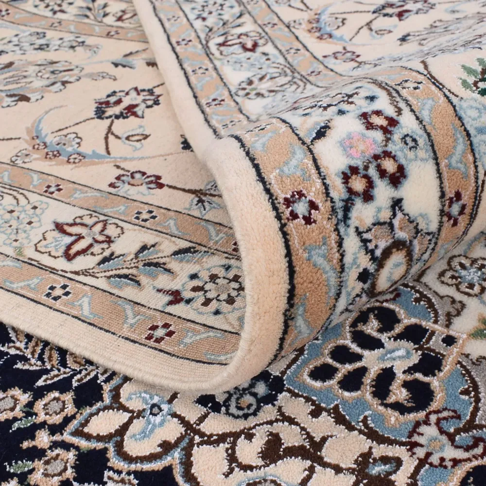 Perserteppich - Nain - Premium - 306 x 254 cm - dunkelblau