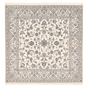 Perserteppich - Nain - Premium quadratisch - 212 x 212 cm - weiß