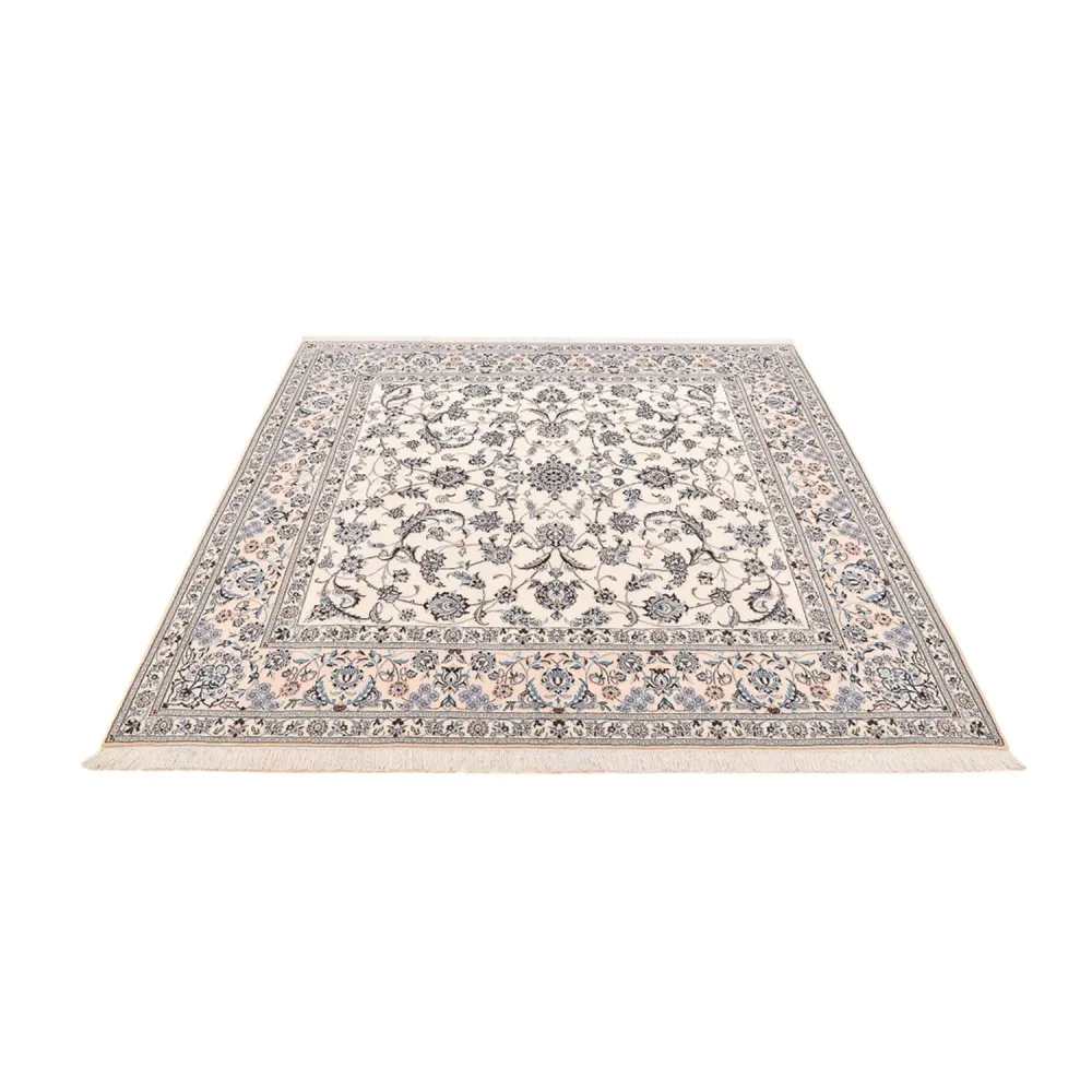 Perserteppich - Nain - Premium quadratisch - 212 x 212 cm - weiß