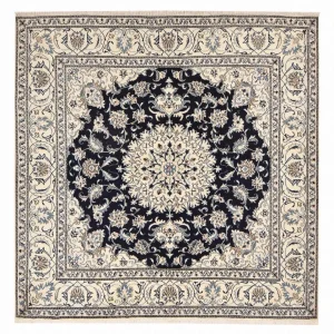 Perserteppich - Nain quadratisch - 198 x 193 cm - dunkelblau