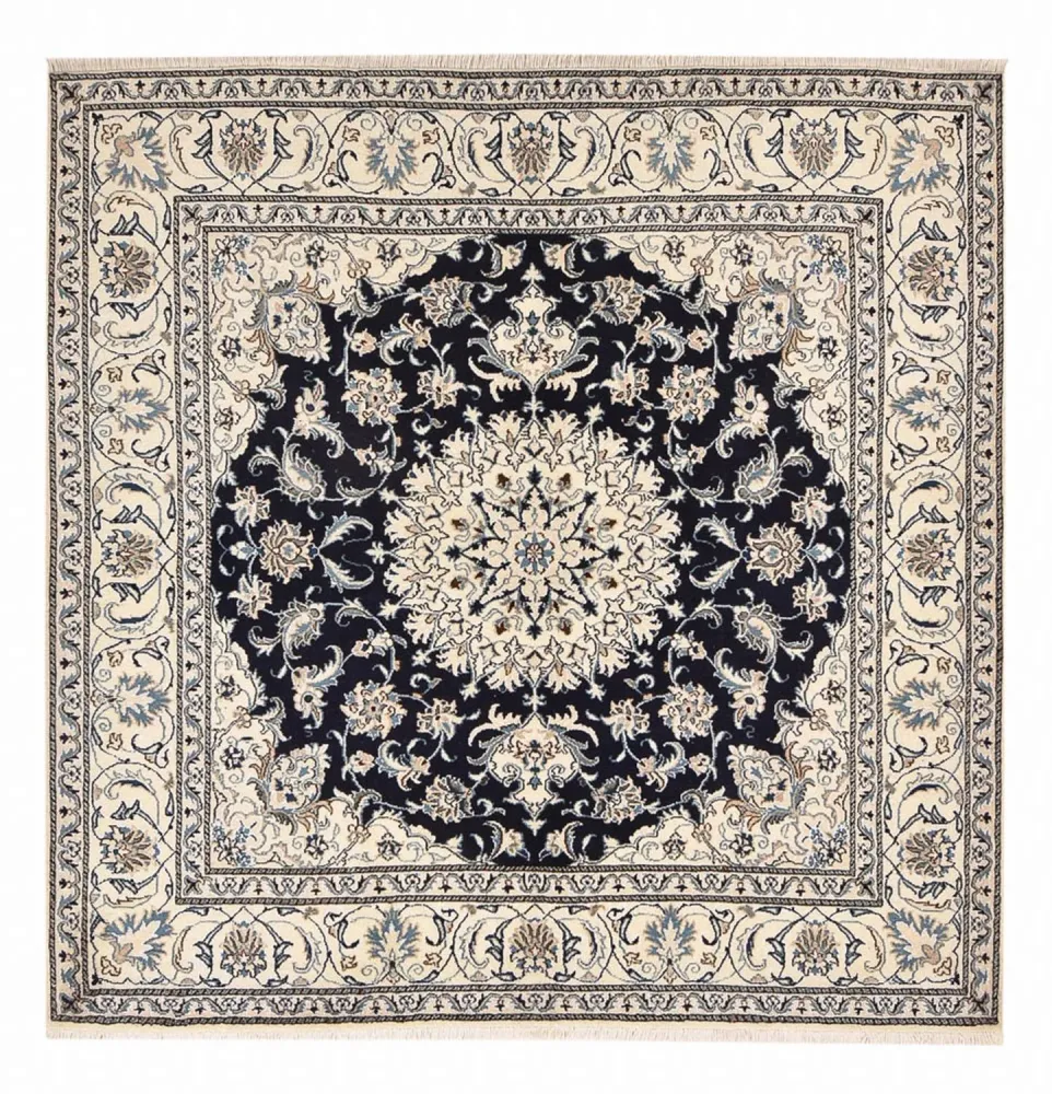 Perserteppich - Nain quadratisch - 198 x 193 cm - dunkelblau