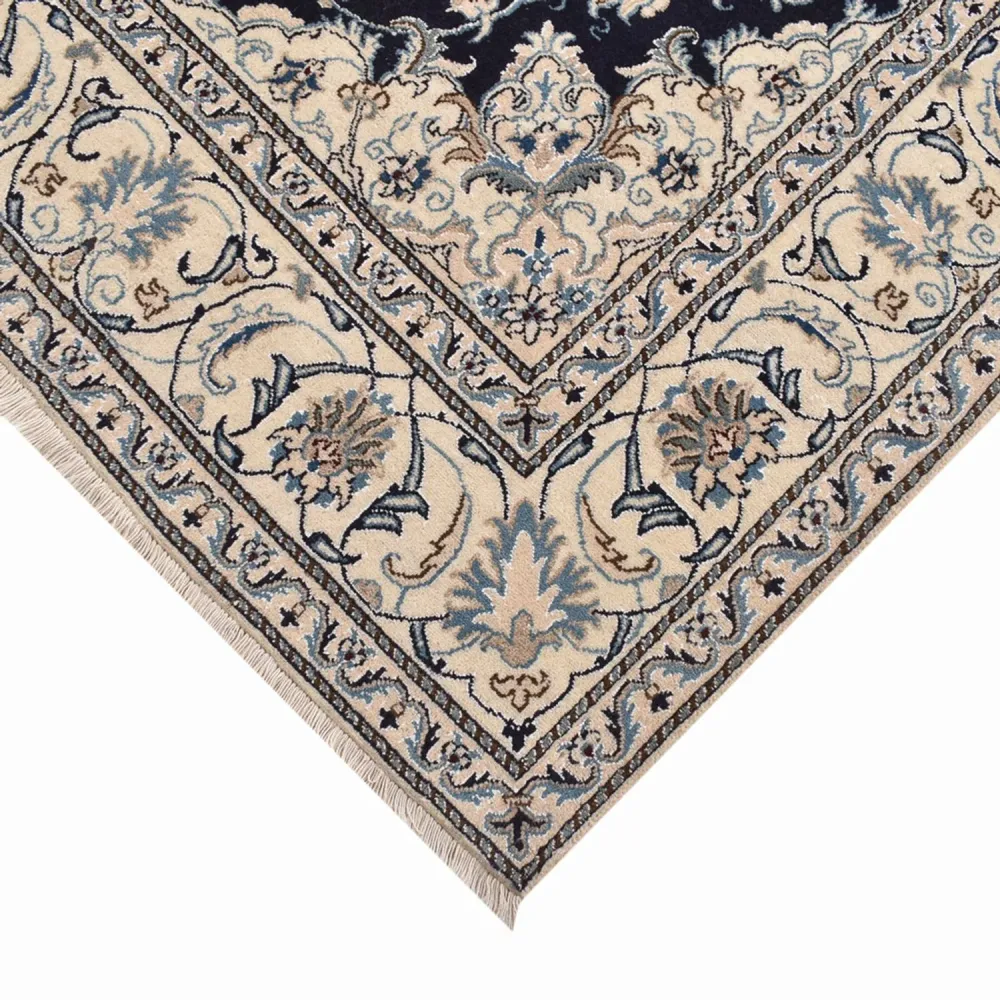 Perserteppich - Nain quadratisch - 198 x 193 cm - dunkelblau
