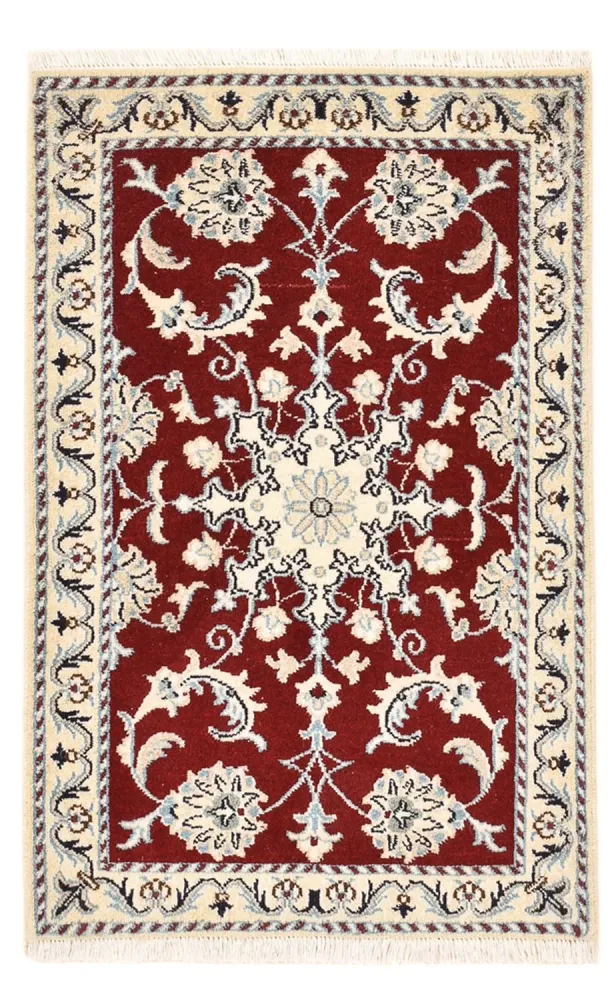 Perserteppich - Nain - 96 x 61 cm - rot