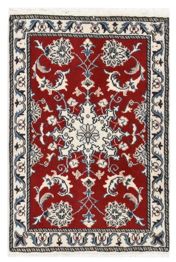Perserteppich - Nain - 89 x 57 cm - rot