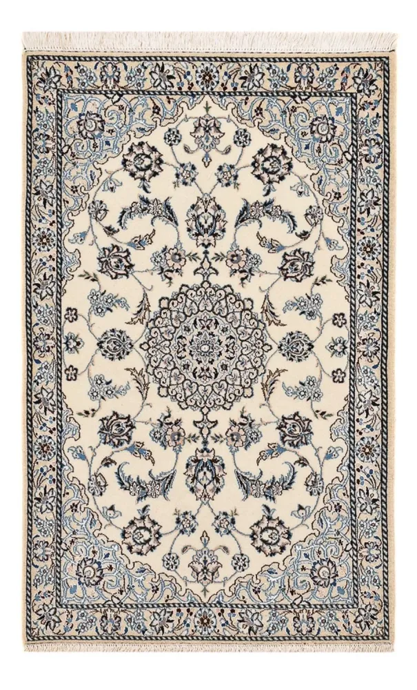 Perserteppich - Nain - Royal - 109 x 69 cm - hellgrau