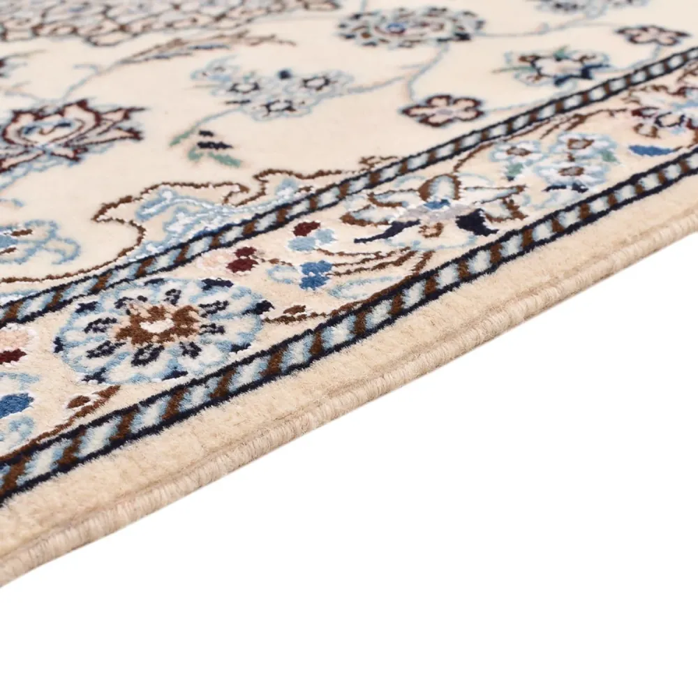 Perserteppich - Nain - Royal - 109 x 69 cm - hellgrau