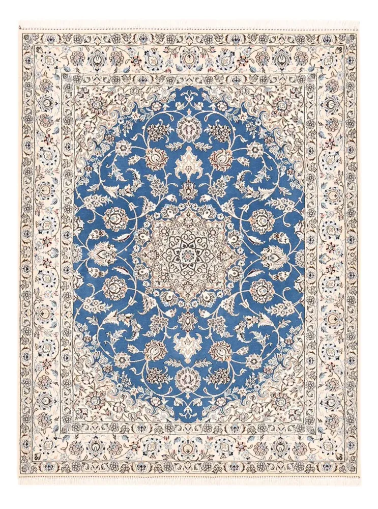 Perserteppich - Nain - Royal - 202 x 151 cm - blau