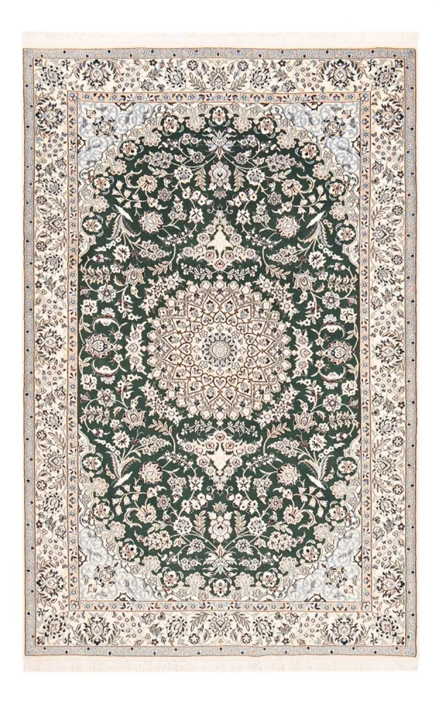 Perserteppich - Nain - Royal - 255 x 159 cm - dunkelgrün