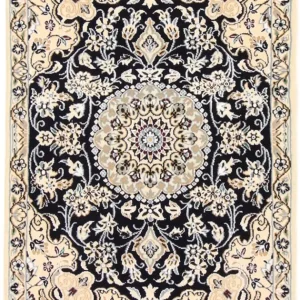 Perserteppich - Nain - Royal - 90 x 60 cm - dunkelblau