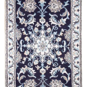 Perserteppich - Nain - Royal - 90 x 60 cm - dunkelblau