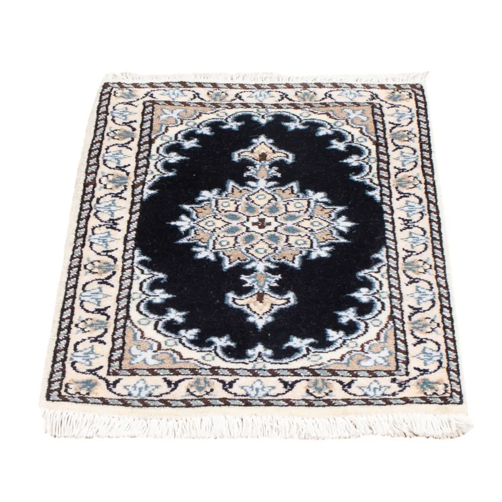 Perserteppich - Nain - Royal - 60 x 40 cm - dunkelblau