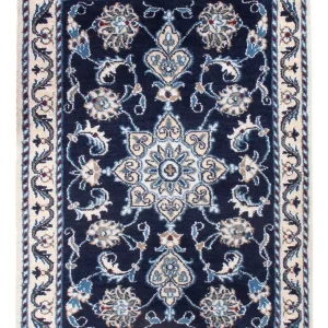 Perserteppich - Nain - Royal - 90 x 60 cm - dunkelblau