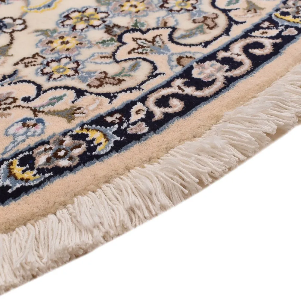 Perserteppich - Nain - Royal rund - 152 x 152 cm - creme
