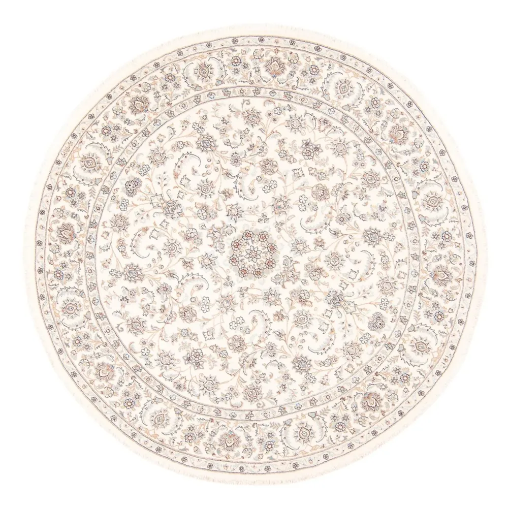 Perserteppich - Nain rund - 203 x 200 cm - creme