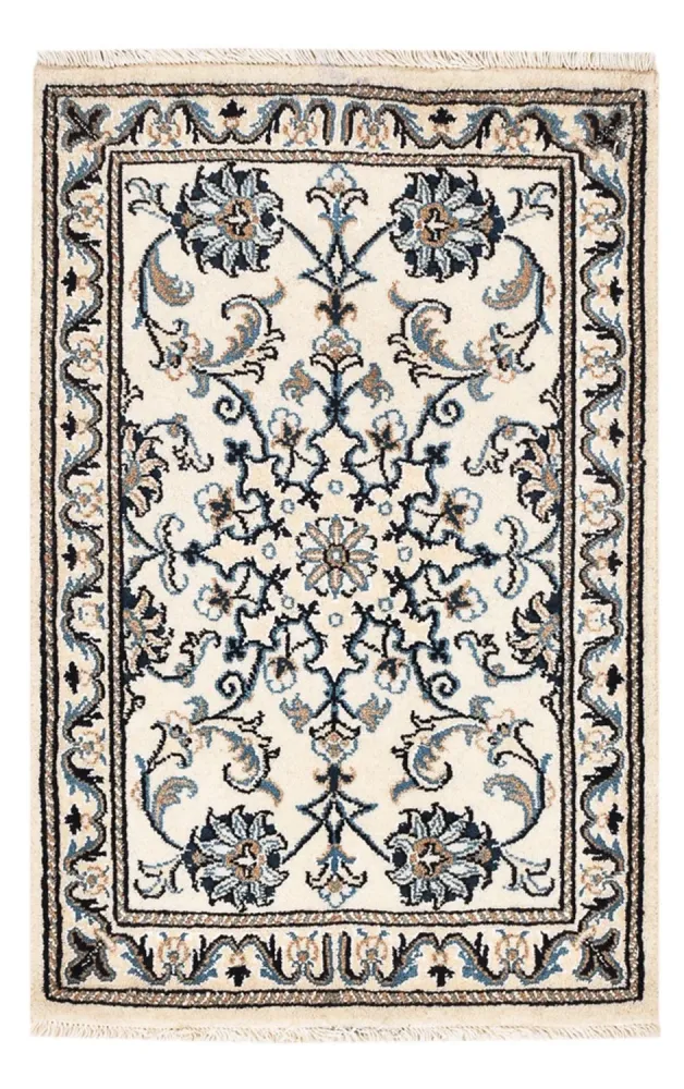 Perserteppich - Nain - 90 x 60 cm - weiß