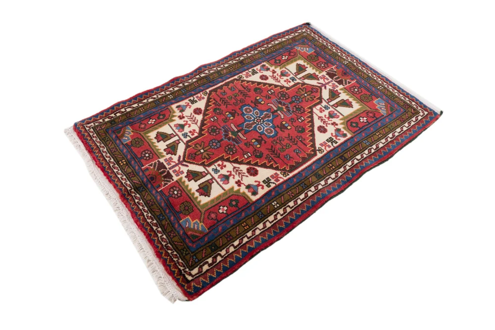 Perserteppich - Nomadic - 115 x 85 cm - rot