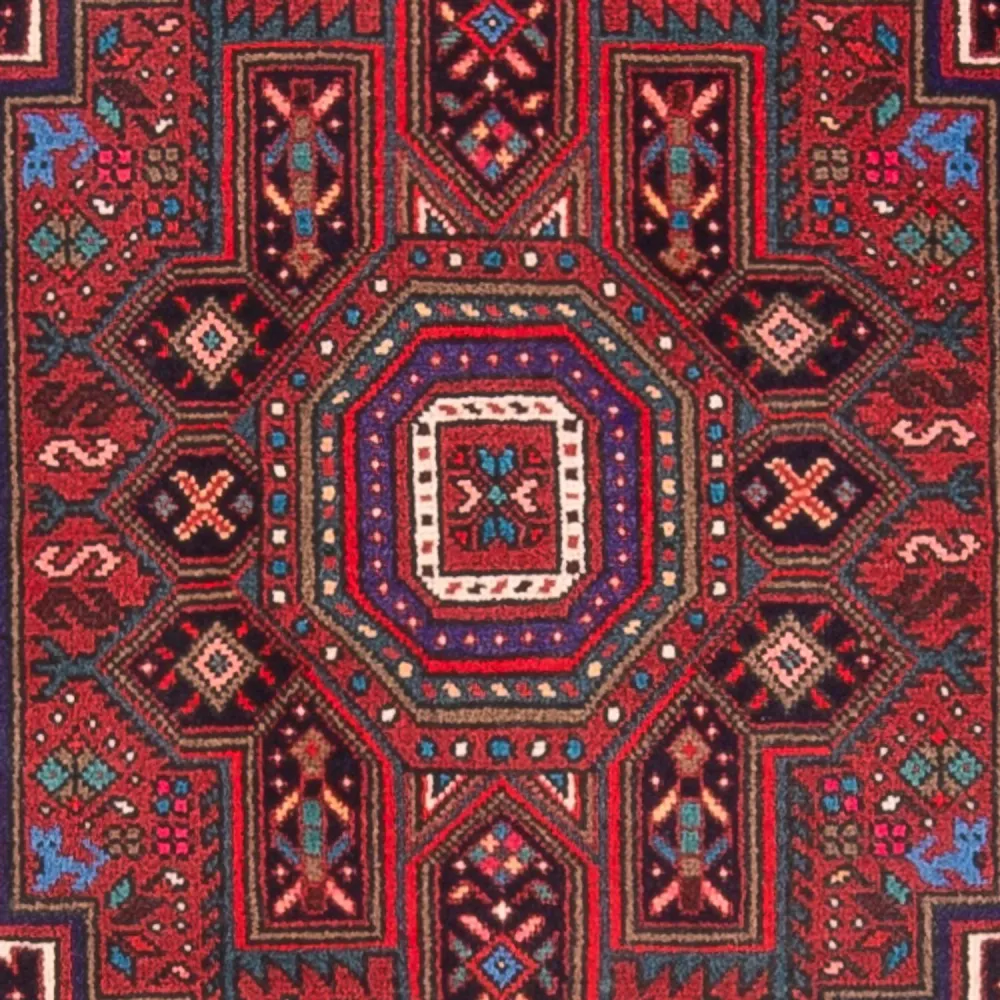 Perserteppich - Nomadic - 123 x 76 cm - rot