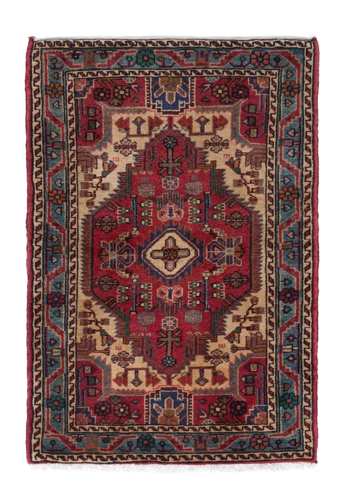 Perserteppich - Nomadic 125 x 83 cm - dunkelrot