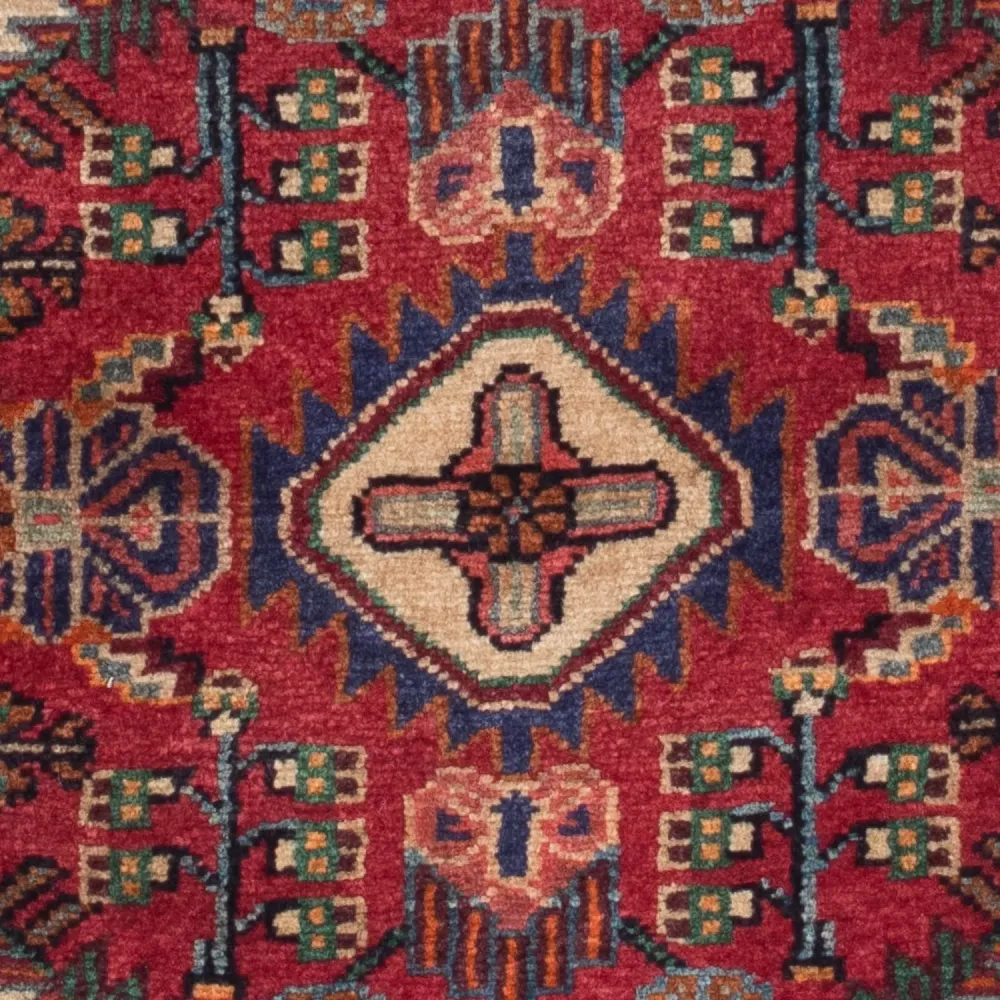 Perserteppich - Nomadic 125 x 83 cm - dunkelrot