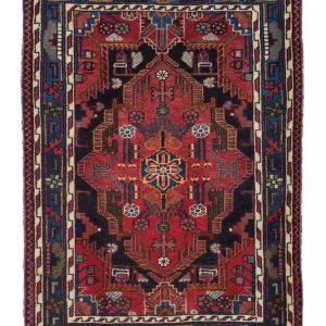 Perserteppich - Nomadic 125 x 90 cm - dunkelrot