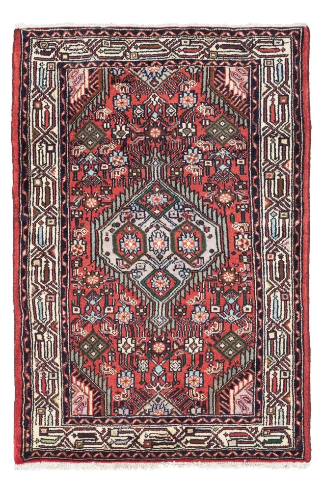 Perserteppich - Nomadic 125 x 80 cm - hellrot