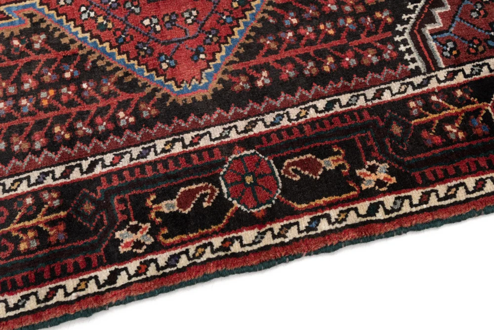 Perserteppich - Nomadic - 130 x 87 cm - dunkelrot