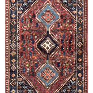 Perserteppich - Nomadic - 130 x 82 cm - rot
