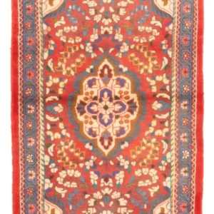 Perserteppich - Nomadic - 131 x 78 cm - dunkelrot
