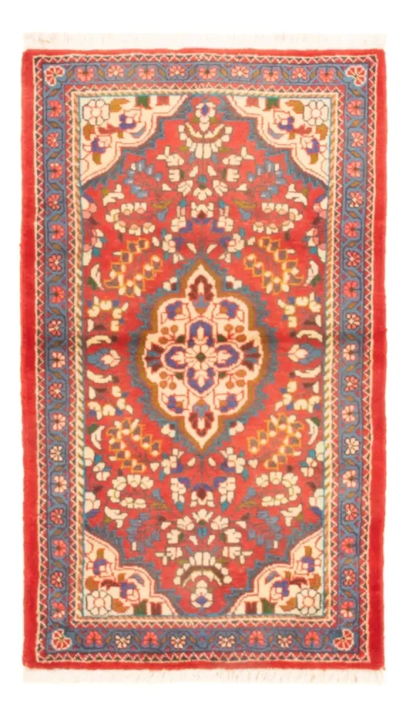 Perserteppich - Nomadic - 131 x 78 cm - dunkelrot