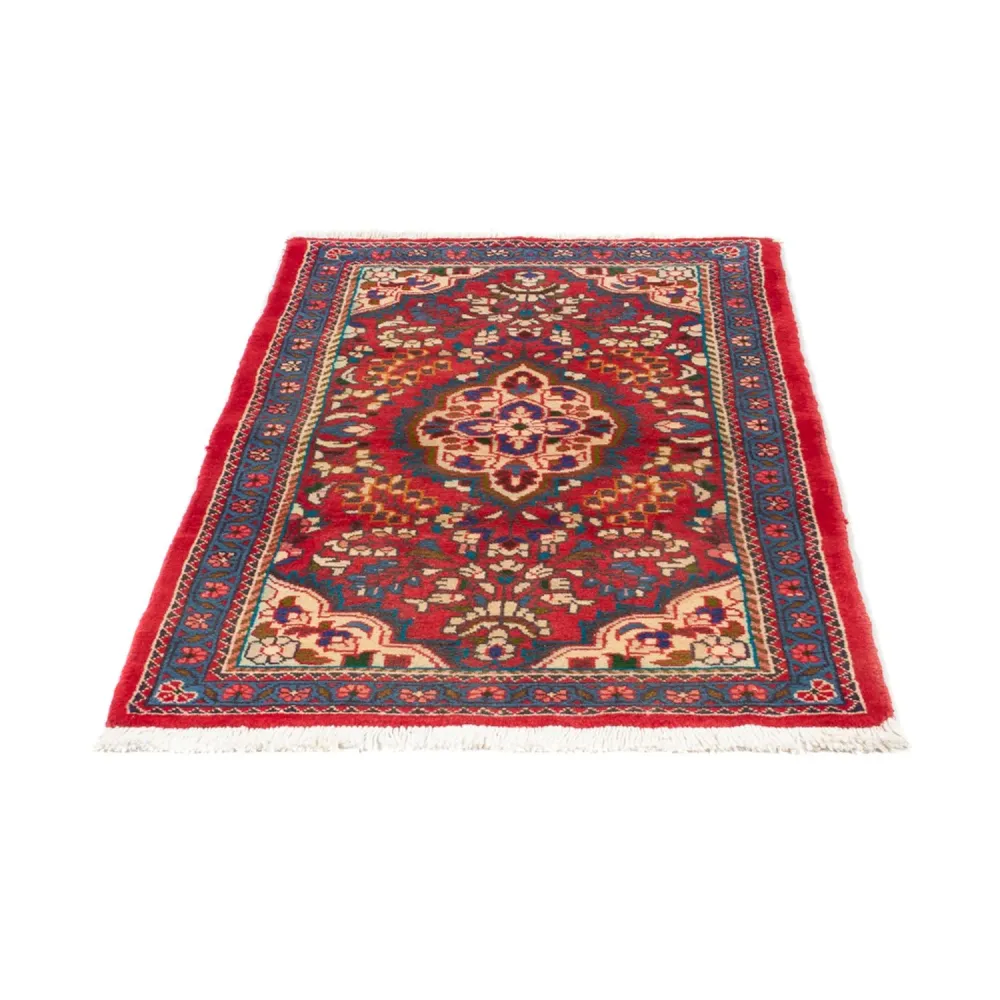 Perserteppich - Nomadic - 131 x 78 cm - dunkelrot