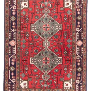 Perserteppich - Nomadic - 150 x 107 cm - rot