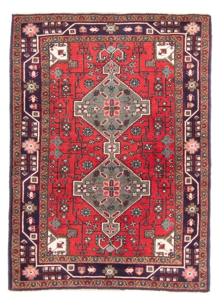 Perserteppich - Nomadic - 150 x 107 cm - rot